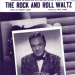 Cover of sheet music titled "Rock and Roll Waltz" with a photo of Alan Freed